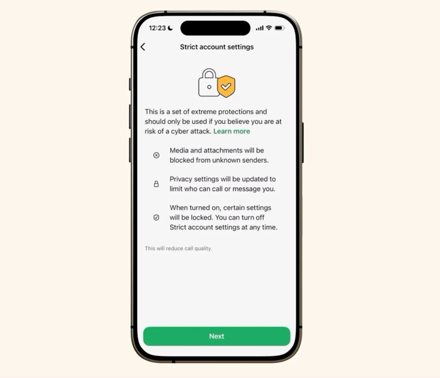 Paramètres de compte stricts : WhatsApp verrouille ses portes face aux spywares 58 meta strict account settings