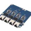 Raspberry Pi 5 : Waveshare lance une carte d'extension avec 4 ports Ethernet 2,5 GbE