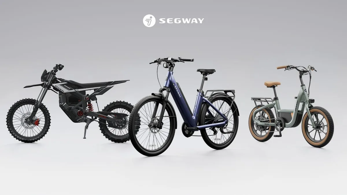 CES 2026 : Segway lance deux vélos électriques et une moto tout-terrain radicale
