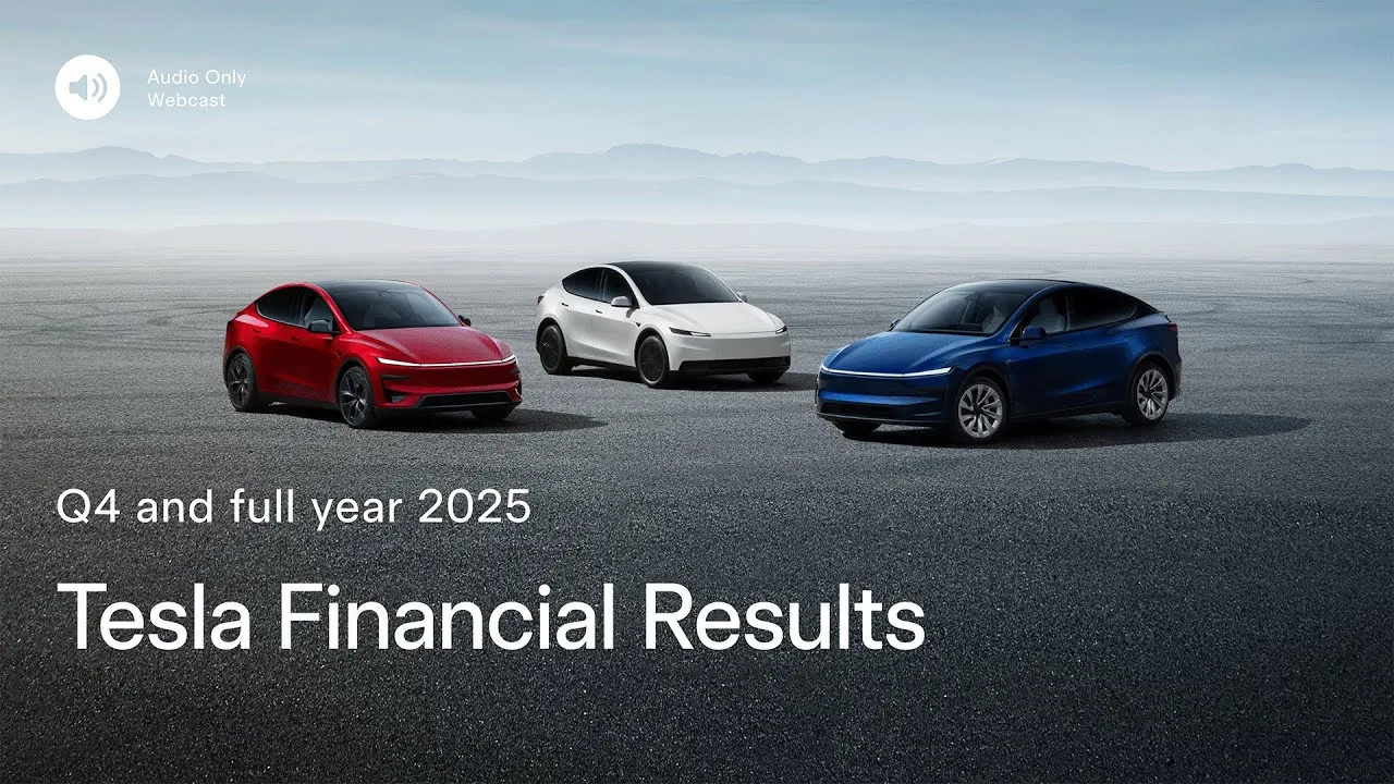 Tesla Q4 and full year 2025 Financial Results and Q&A Webcast