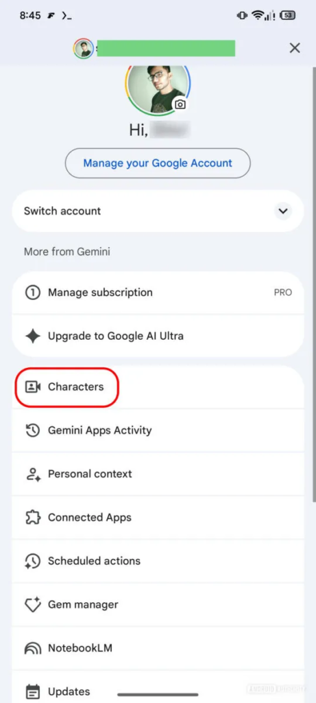 Google Gemini Characters : Votre avatar 3D réaliste arrive enfin sur Android 51 Capture 2026 02 04 151528