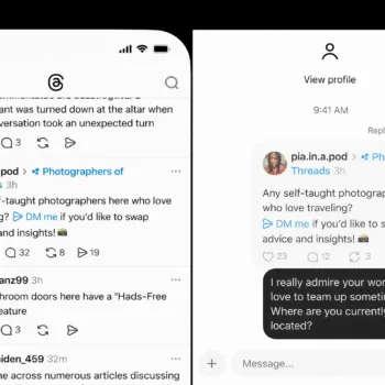 Threads teste un raccourci « DM me » : Meta veut faire de la messagerie le cœur discret de son réseau
