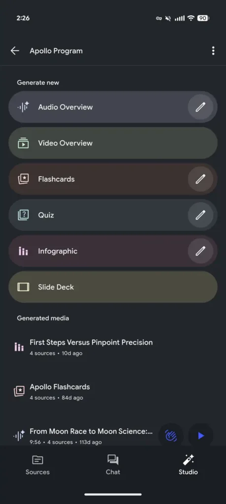 NotebookLM app Video Overviews 1