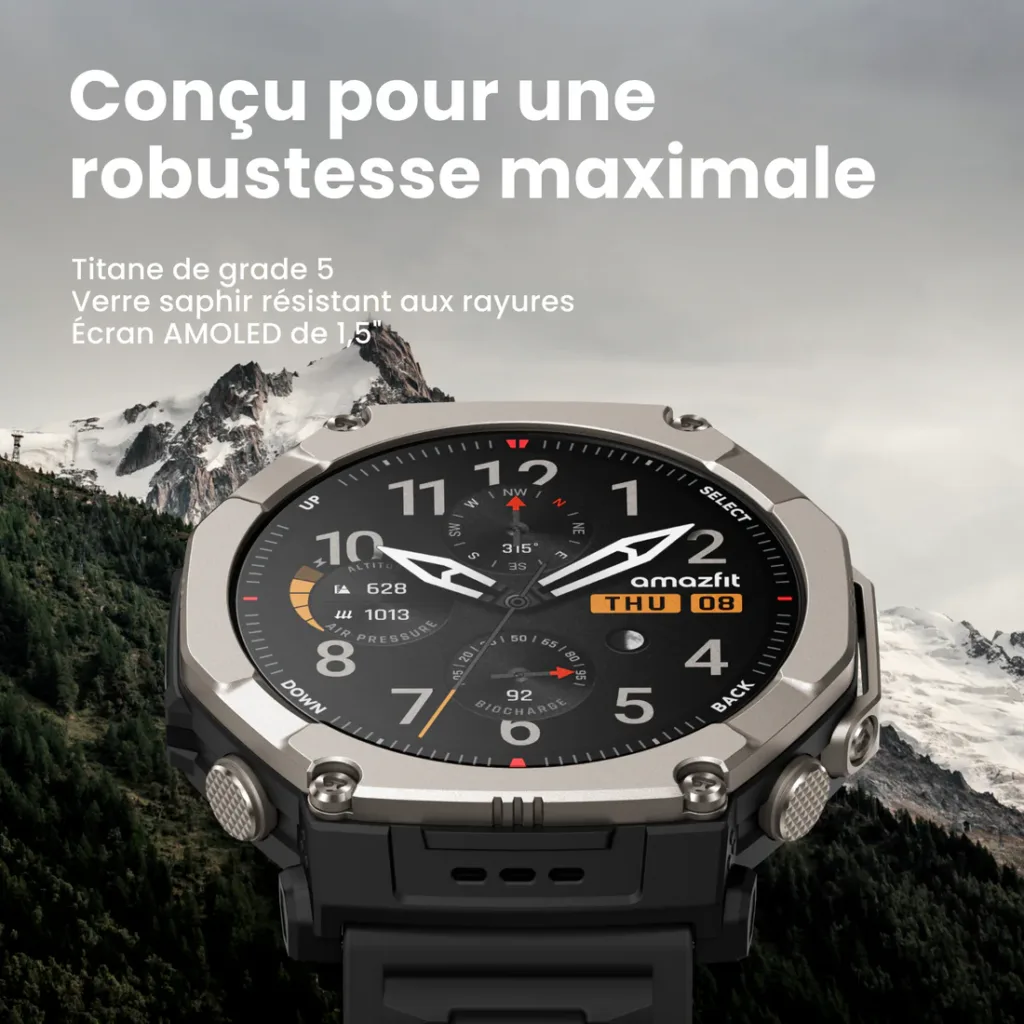 Amazfit T-Rex Ultra 2 : la montre « baroudeuse » passe en titane et vise le trône des robustes premium 68 Rugged by Design b1b4e50a 623b 43e6 8912 78cd907efcb5