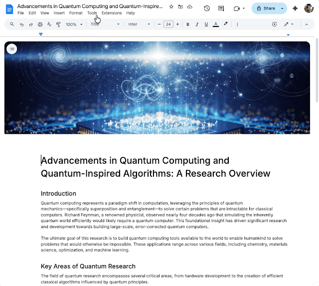 Google Docs se met au « podcast » : Gemini génère des Audio Summaries pour écouter vos documents 57 image1