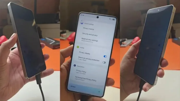 Galaxy S26 Ultra : Le « Privacy Display » de Samsung filmé en conditions réelles