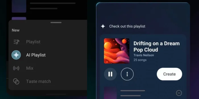 YouTube Music : Gemini crée désormais vos playlists (mais il va falloir payer)