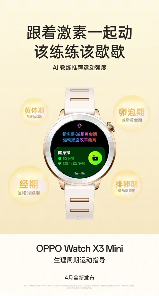 OPPO Watch X3 Mini : Le luxe et la puissance enfin dans un format compact 69 001RJIkpgy1ibn78pwtywj60u01juqa502