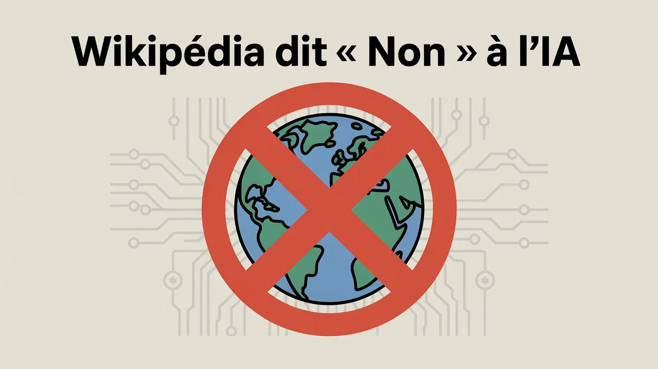 Wikipédia dit « Non » à l’IA : L’encyclopédie interdit la rédaction par les LLM