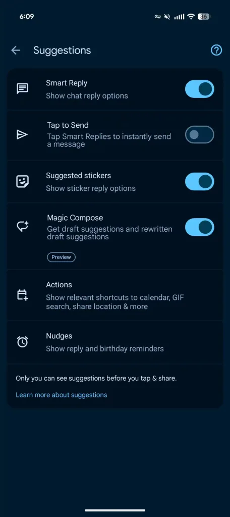 Google Messages : une nouvelle option pour éviter d'envoyer des réponses IA par erreur 38 Google Messages Tap to Send
