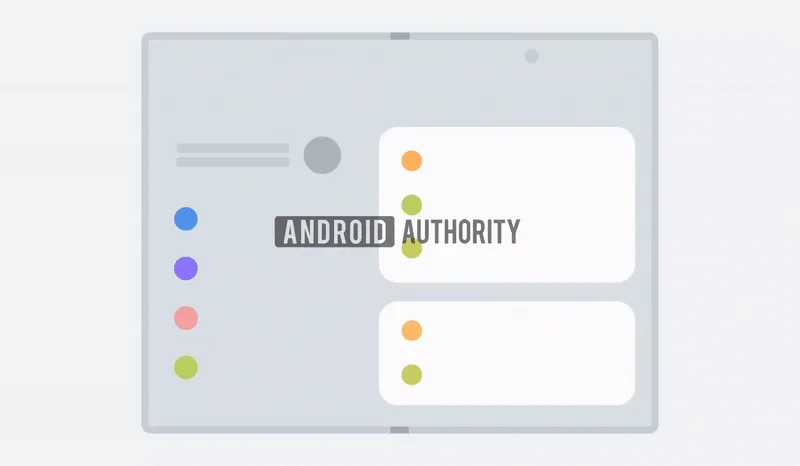 Samsung wide foldable design white