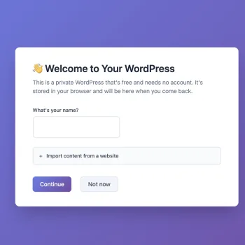 WordPress lance my.WordPress.net : votre WordPress privé, local et sans serveur