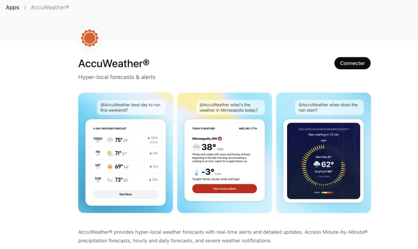 ChatGPT + AccuWeather : La météo ultra-précise s’invite dans vos conversations
