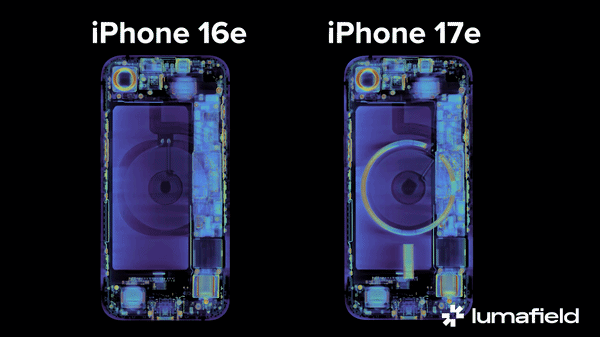 iPhone 17e Lumafield Neptune CT scan
