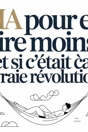 L’IA pour en faire moins : Et si c’était ça, la vraie révolution ?