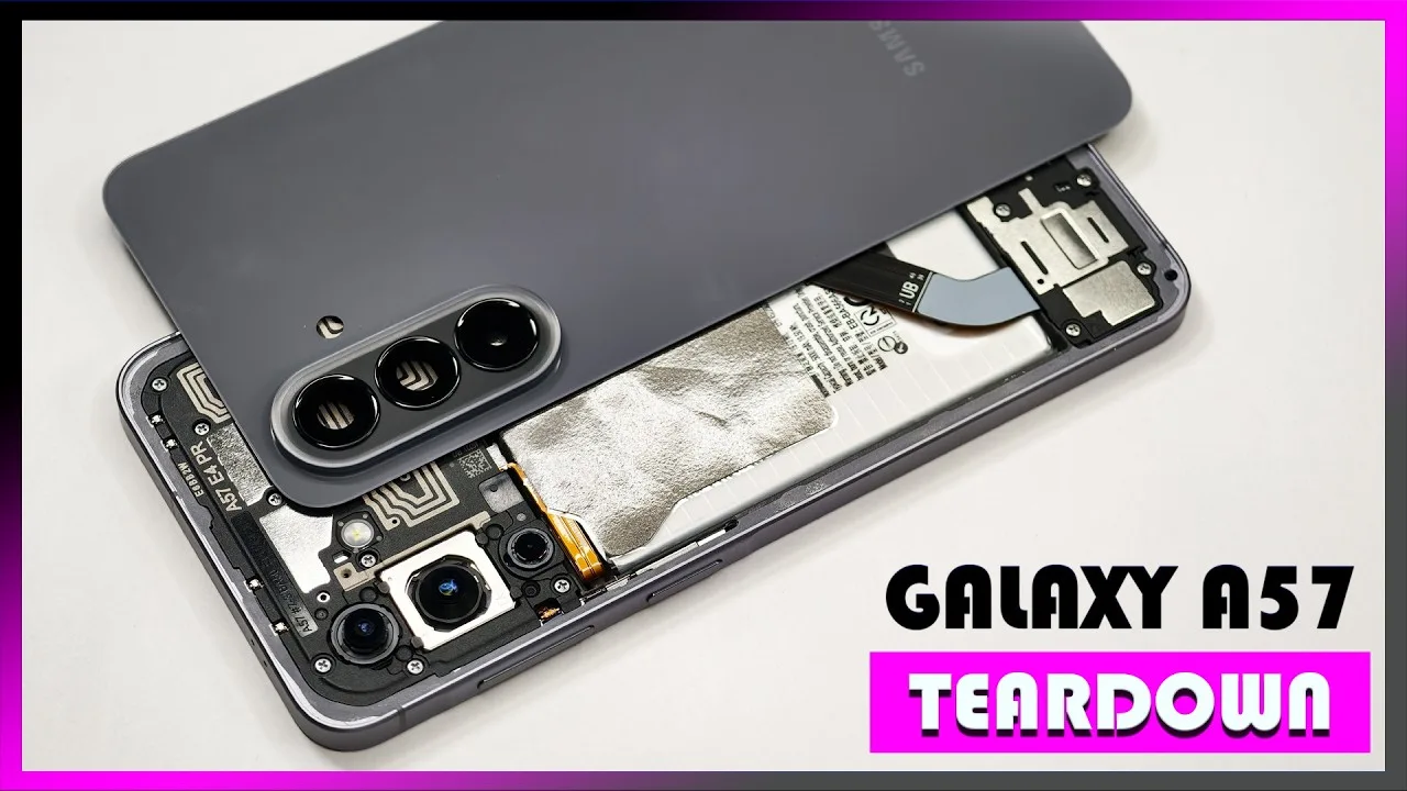Galaxy A57 5G : Le démontage révèle un champion de la réparation (9/10) 57 Galaxy A57 5G : Le démontage révèle un champion de la réparation (9/10)