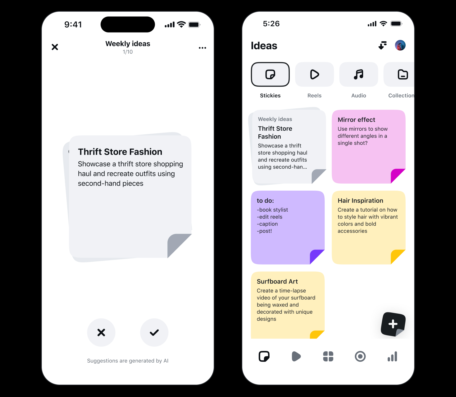 02 Inspiration Tab Insights Weekly Ideas carousel 03