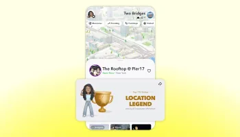 Snapchat Place Loyalty : Snap Map transforme vos lieux favoris en badges sociaux