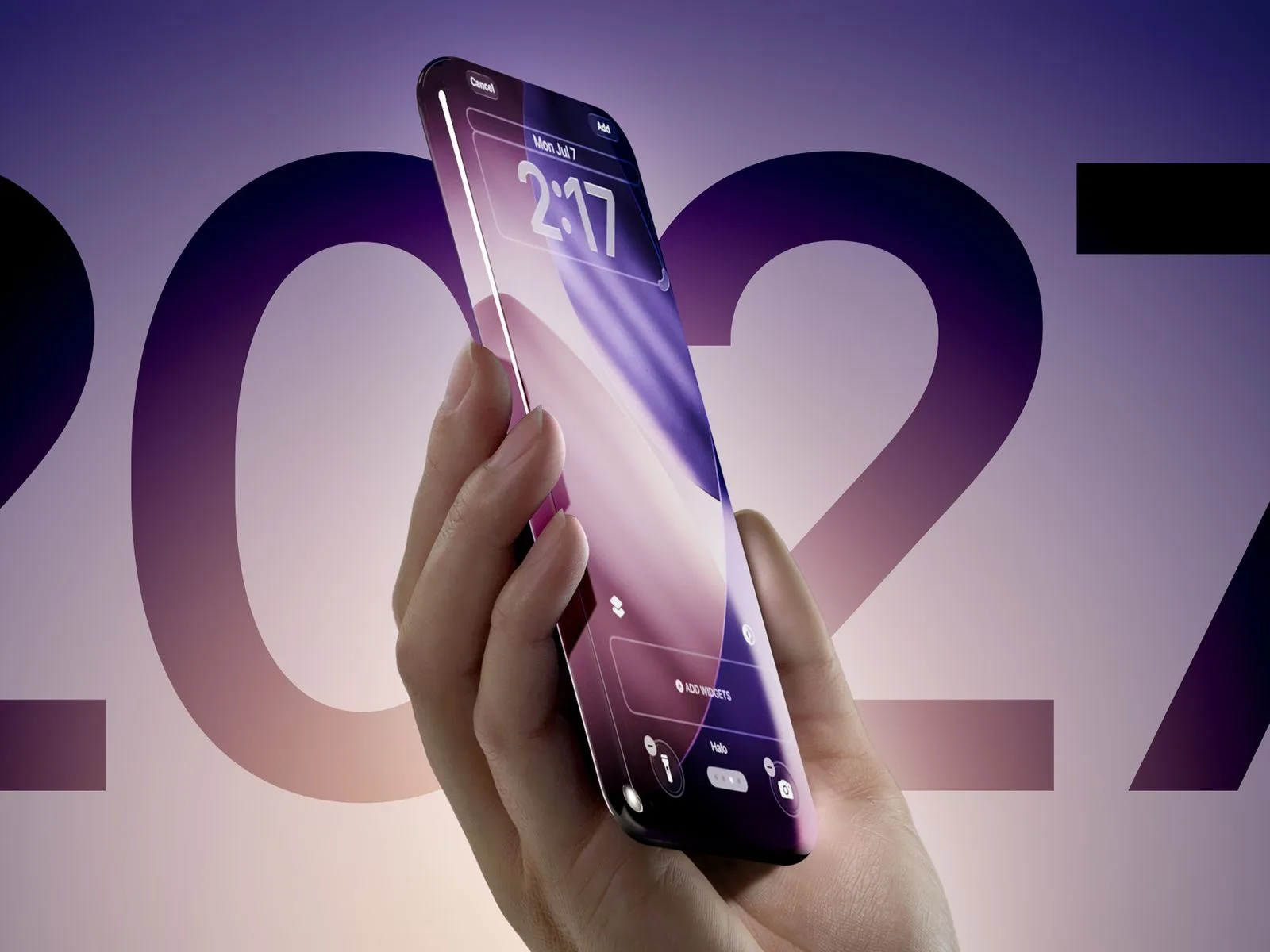 iPhone 2027 : Apple prépare un design tout écran sans encoche pour les 20 ans