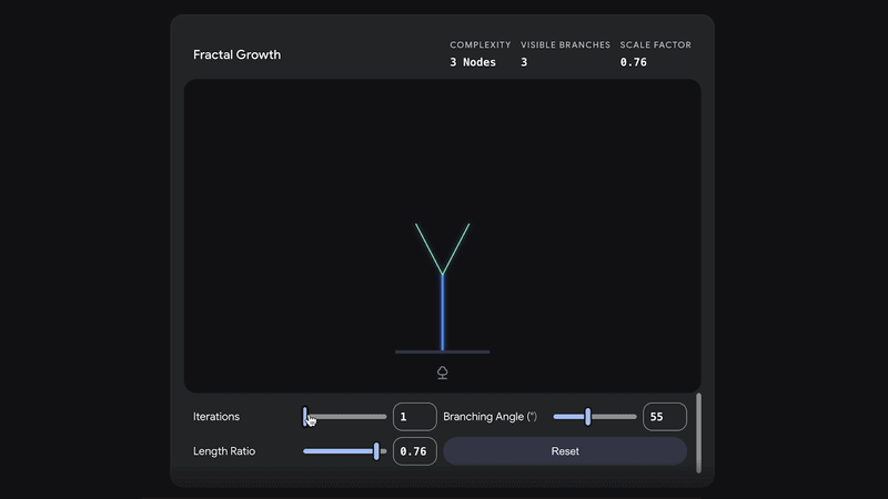 Gemini App Visualization Fractal