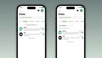 WhatsApp teste des résumés IA de plusieurs chats non lus sur iPhone