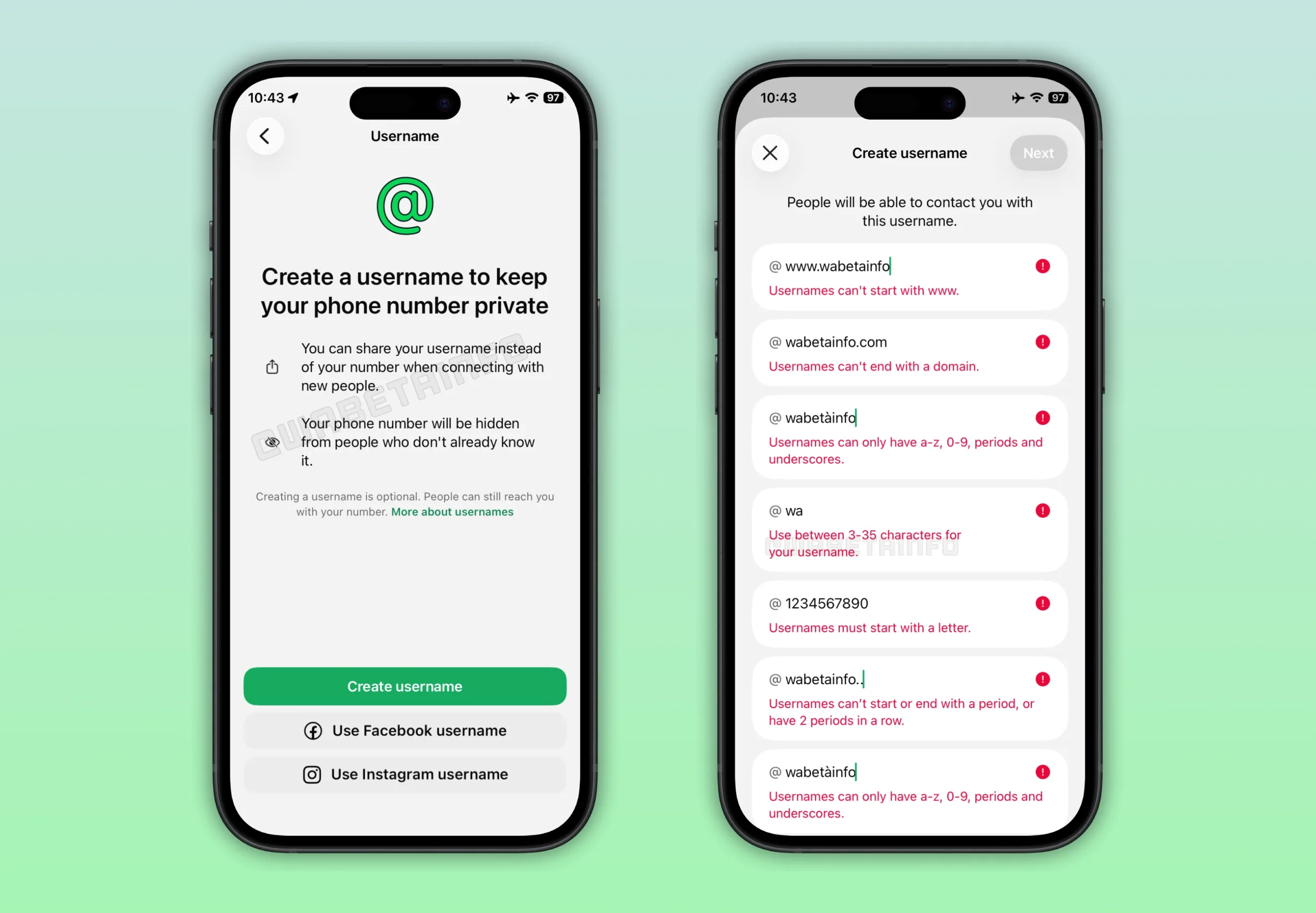 Enfin ! WhatsApp permet de cacher son numéro grâce aux noms d'utilisateur