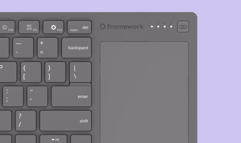 Framework Wireless TouchPad Keyboard : le clavier avec touchpad pensé pour le salon 88 Framework Wireless TouchPad Keyboard : le clavier avec touchpad pensé pour le salon