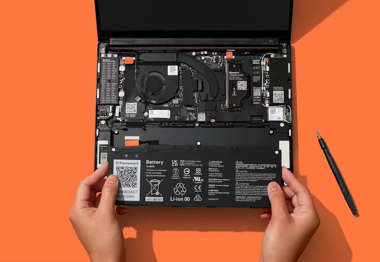 aeadv8BOoF08xJu FW13 Pro Battery 74.4Wh installation
