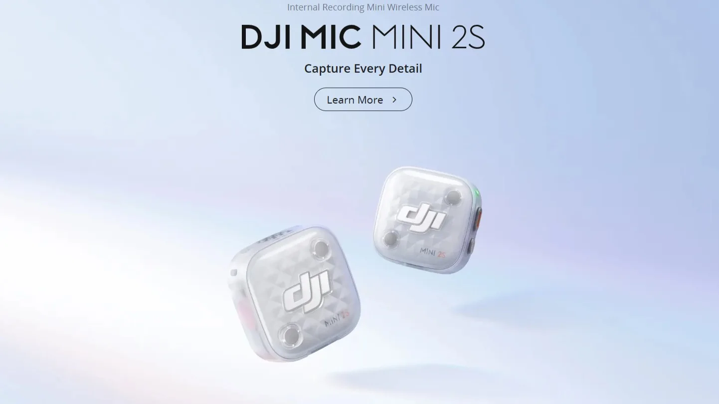 DJI confirme le lancement du Mic Mini 2S cet été avec des fonctionnalités professionnelles