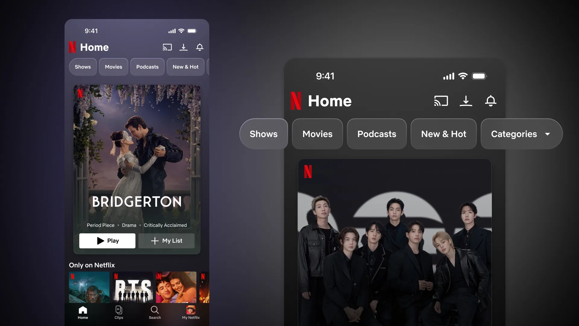 Netflix Clips : le streaming passe au format vidéo vertical façon TikTok
