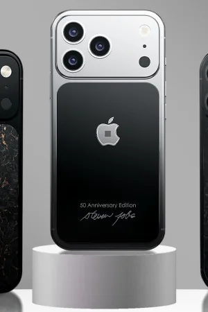 iPhone 17 Pro « Jobs » : Caviar intègre un morceau du mythique col roulé noir
