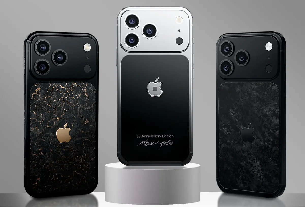 iPhone 17 Pro « Jobs » : Caviar intègre un morceau du mythique col roulé noir