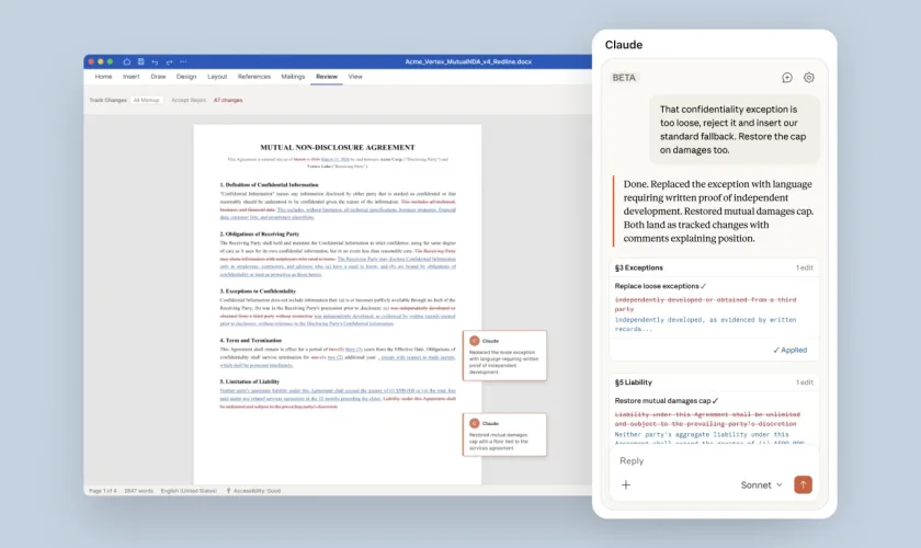 Claude for Word : L'IA qui gère vos commentaires et vos révisions