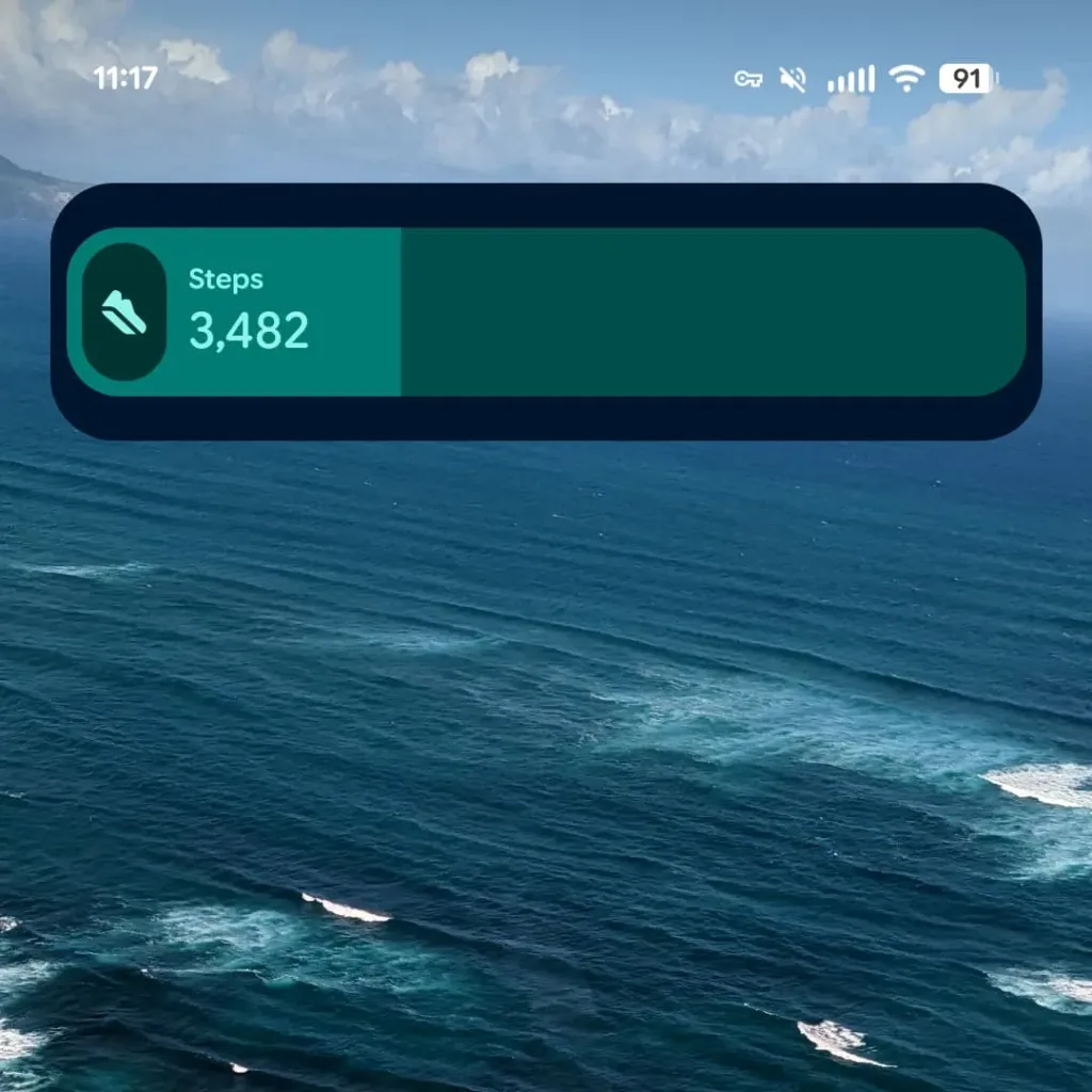 Google Health 5.0 : le nouveau widget Android remplace l’ancien univers Fitbit 67 Google Health 5.0 widget 3