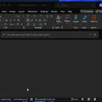Microsoft Word with Copilot button
