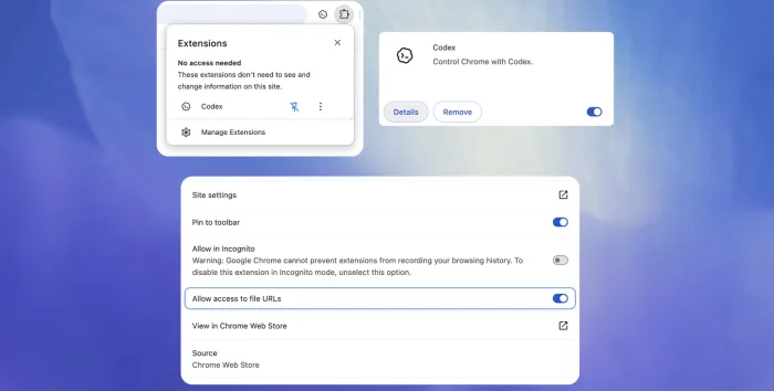 OpenAI donne à Codex une extension Chrome : l’agent IA sort du code pour agir dans le web