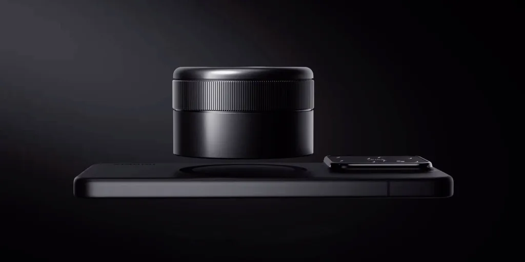 xiaomi modular magnetic lens smartphone digital camera MWC 2025 designboom ban