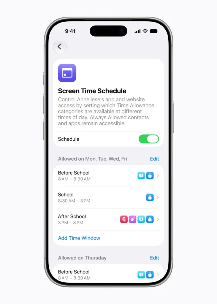 Apple child account Screen Time Schedule 260608 inline.jpg.large 2x