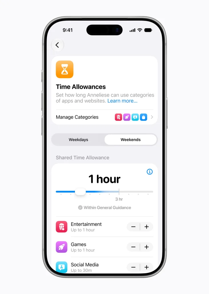 Apple child account Time Allowances 260608 inline.jpg.large 2x