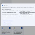 Gemini app Contacts
