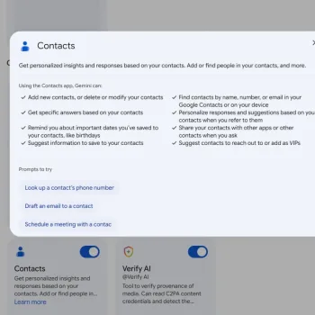 Gemini se rapproche de Google Contacts pour devenir un véritable assistant personnel sur Android
