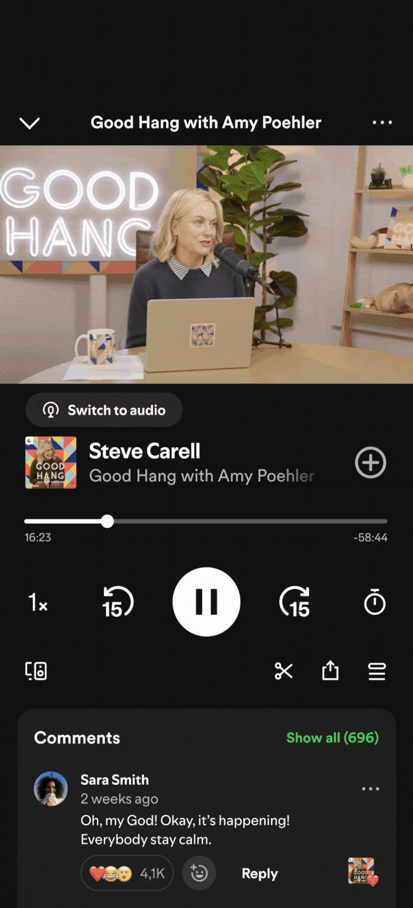 PodcastClips shareClip