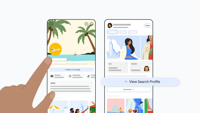 Google Search profiles : Google veut transformer la recherche en vitrine pour les créateurs