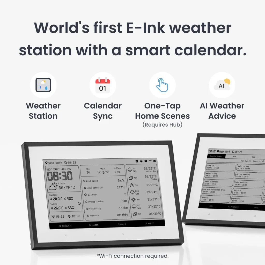 SwitchBot lance un écran météo E Ink de 7,5 pouces pensé pour la maison connectée 57 Weather Station EN Amazon Images 1600x1600 01