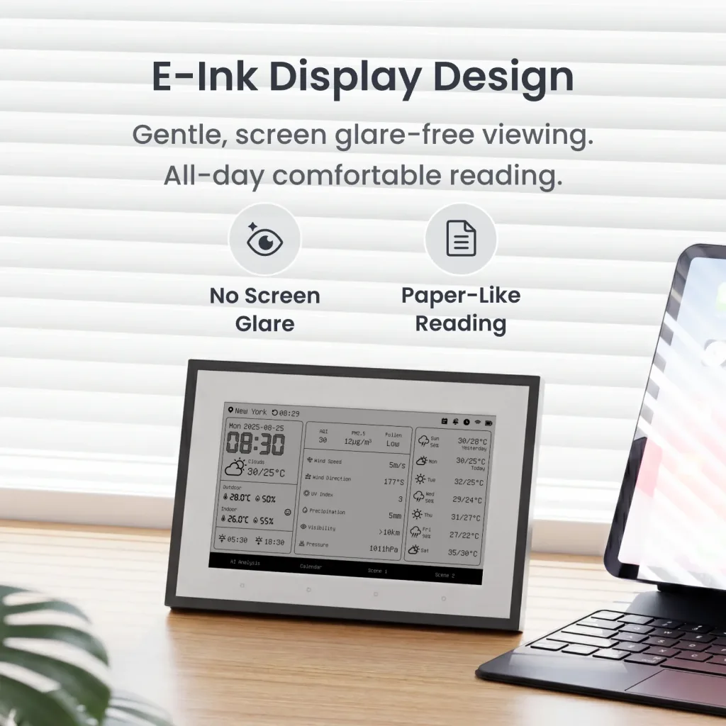 SwitchBot lance un écran météo E Ink de 7,5 pouces pensé pour la maison connectée 58 Weather Station EN Amazon Images 1600x1600 02