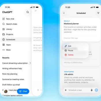 ChatGPT se dote d’un véritable centre de contrôle pour les tâches automatisées