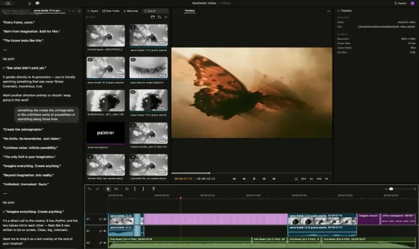 Palmier Pro : le logiciel de montage vidéo qui permet à Claude d’éditer directement vos projets 81 Palmier Pro : le logiciel de montage vidéo qui permet à Claude d’éditer directement vos projets