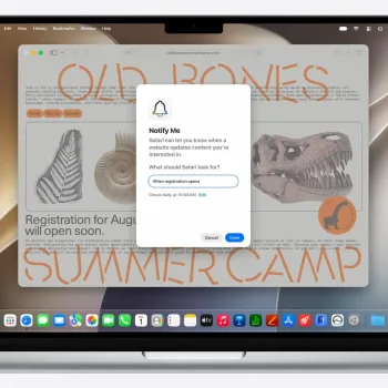 Safari utilise l’IA pour créer des extensions personnalisées avec Apple Intelligence