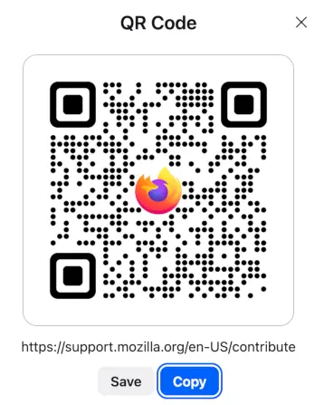 Firefox 153 intègre les Containers, améliore les PDF et ajoute le HDR sous Windows 58 153 QR code small