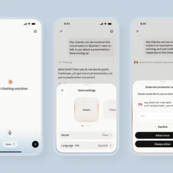 Anthropic améliore Claude Voice avec Opus, Sonnet et des intégrations à Gmail et Slack